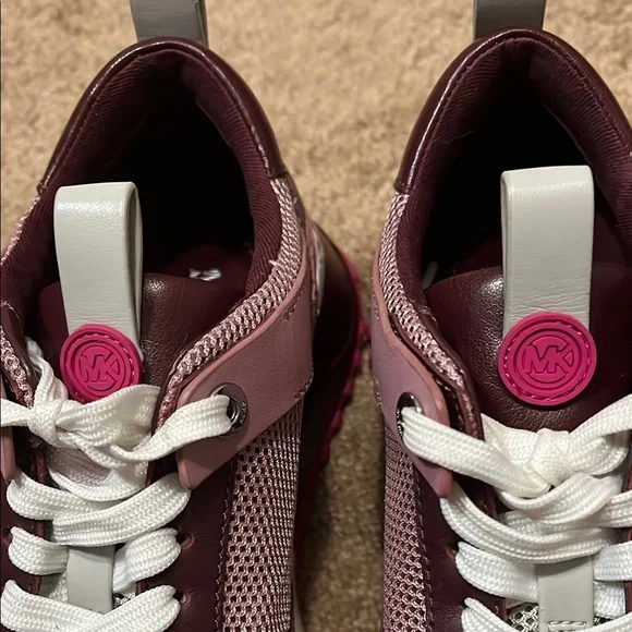 Michael Kors Pink and Burgundy Women's Sneakers - Picture 3 of 7